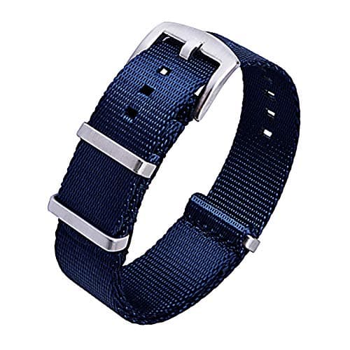 Ritche Christmas Gift Military Ballistic Nylon Watch Strap with Heavy Buckle 18mm 20mm 22mm Premium Seat Belt Nylon Watch Bands for Men Women, White Elephant Gifts, Stocking Stuffers for Men