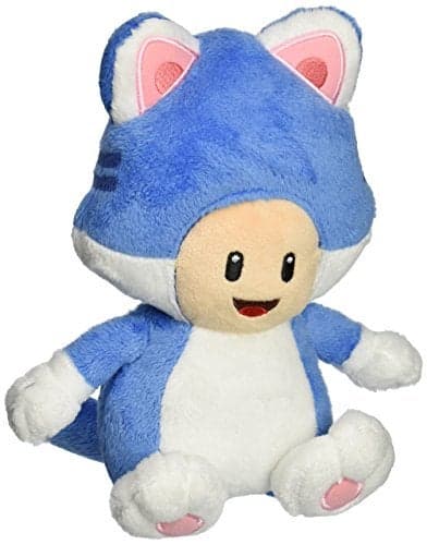 Little Buddy USA Super Mario 7 Neko Cat Toad Plush multicolored