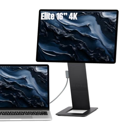 SOTSU FlipAction Elite 16 Portable Monitor 4K Super Compact Pivot Rotate 3840x2400 DCI P3 60Hz 450 Nits Full Metal CNC Perfect Match for Mac and Windows Space Black
