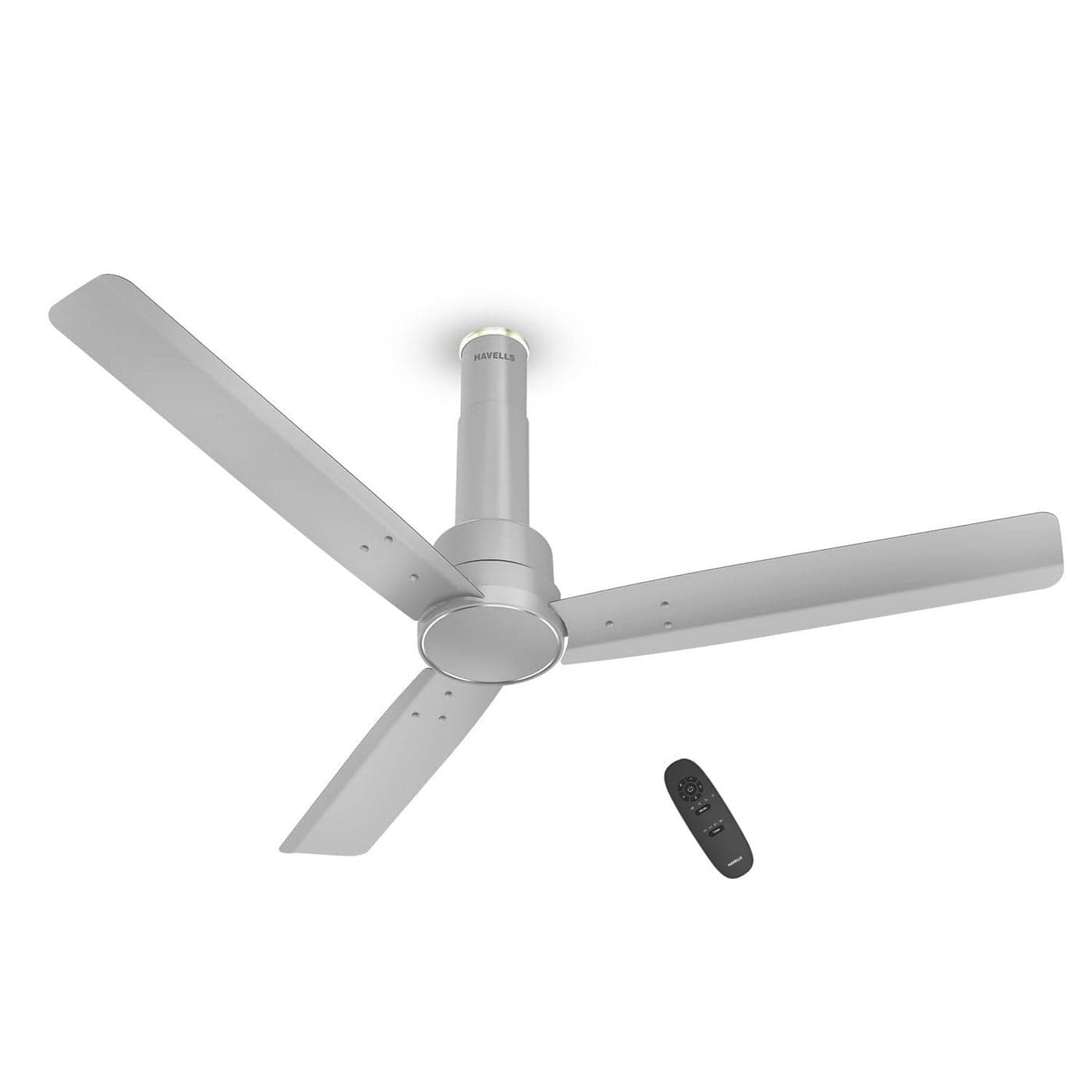 Havells 1200mm Elio BLDC Ceiling Fan Remote Controlled High Air Delivery Fan 5 Star Rated Upto 60 Energy Saving 21 Year Warranty Pack of 1 Grey