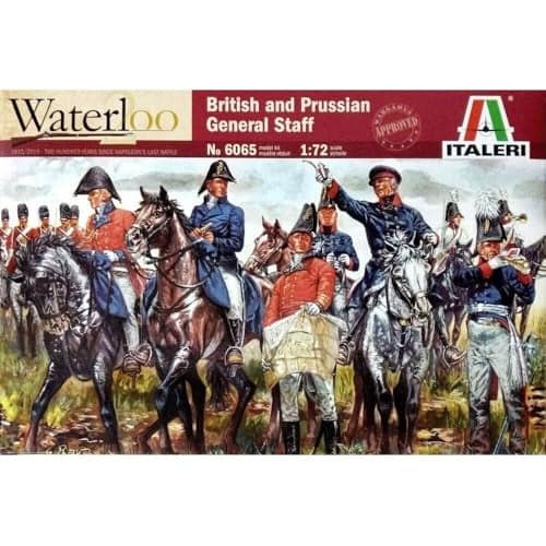 Italeri ITA6065 Waterloo (200years) British & Prussian GEN.ST. Italy Model kit, Brown