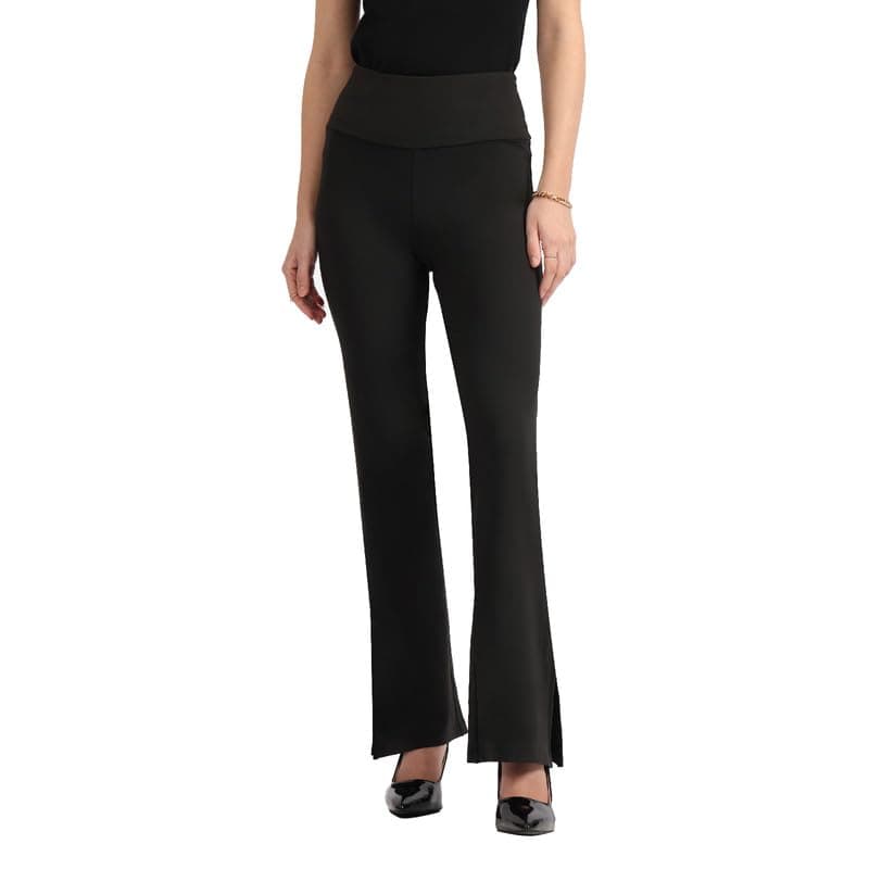 BlissClub Ultimate Slit Flare Pants - Lite | Stylish Slits | Stretchy | Comfortable | Back Pocket