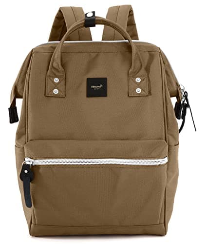 himawari Laptop Backpack for Women & Men 16 Inch - Water Resistant Anti-Theft Travel Backpack with USB Charging Port, Large Business Computer Bag for College (1881-mocha)