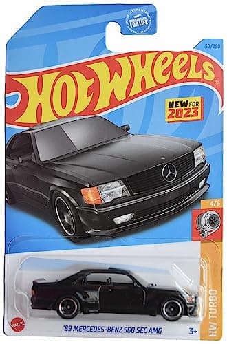 Hot Wheels 89 Mercedes Benz 560 Sec AMG HW Turbo 45 Black 150250