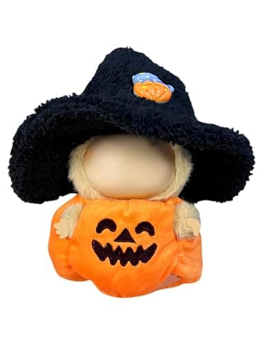 Doll Outfit Clothes Set for 17cm Dolls Premium Fashion Hat Overalls Sweater Bag Dress Jumpsuit for Dolls Accessories NO Doll Halloween Pumpkin