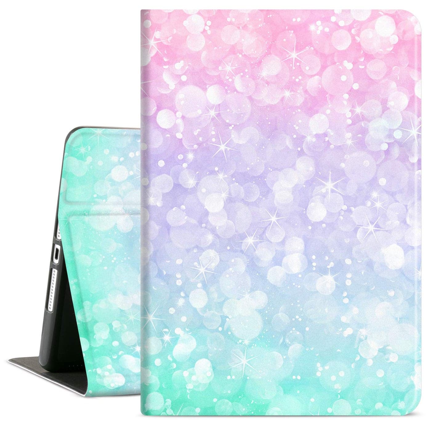Case for iPad 9th Generation for Pad 8th Generation Cases for iPad 7th Gen Case 102 Inch Kids Girls MultiAngle Vewing with Adjustable Stand Auto WakeSleep Function Gradient Colors
