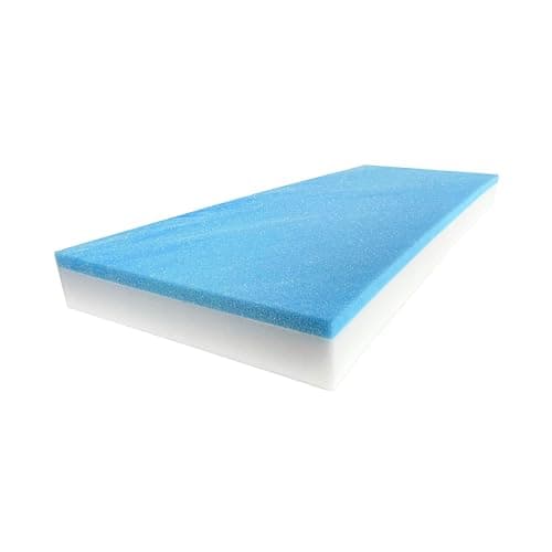 FoamRush 6" x 24" x 72" Gel Memory Foam Bench Cushion Replacement Medium Firm (Upholstery Foam, Rubber Padding, Seat Replacement, Upholstery Sheet, Couch, Sofa Cushion, Mattress) Made in USA