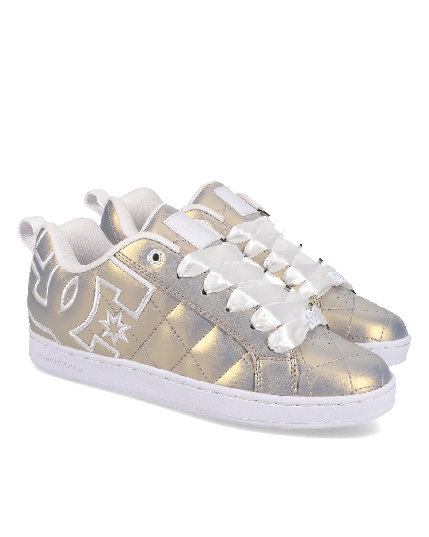 DC Shoes Womens Court Graffik Sneaker LT Gold 5