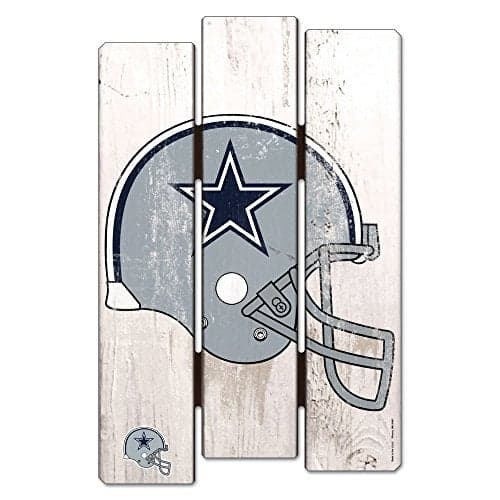 WinCraft NFL Dallas Cowboys Sign 11x17 Wood Fence