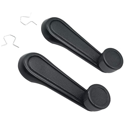 Lcyolada Interior Window Crank Handle Pair Set Black for Various Toyota Models - 1973-2017 Tundra Yaris Matrix Tacoma Corolla Camry Sienna T100 Previa 4Runner MR2 Pickup
