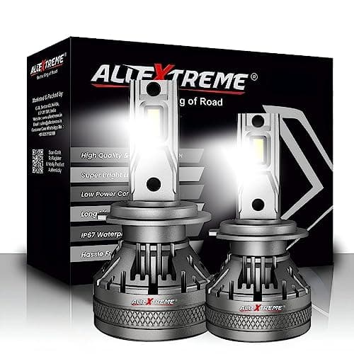 AllExtreme 120 Watt H7 Car LED Headlight 22,000LM Super Bright Beam 6500K N37 Led Chips Conversion Kit Car Bulb Driving Headlamp Fog Light for SUVs Trucks Sedans