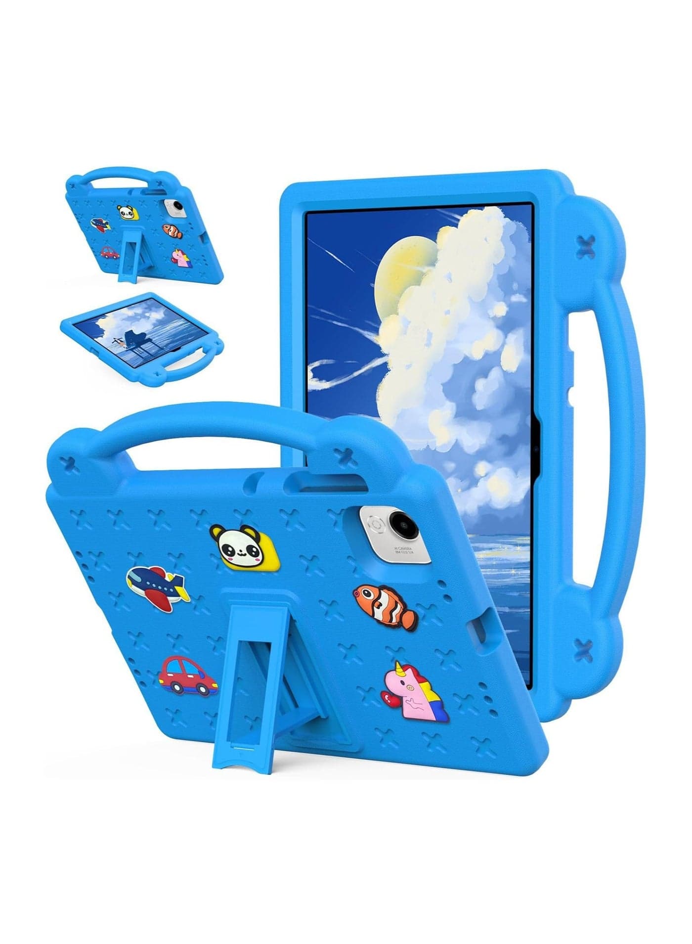 Shockproof Case Compatible with Honor Pad X9a 11.5 Inch (2025), Lightweight EVA Kids Friendly Shockproof Protective Cover with Invisible Bracket and Handle (Blue)