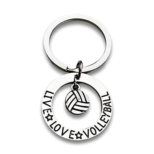 Infinity Collection Volleyball Gift- Volleyball Live Love Volleyball Keychain for Women and Girls- Volleyball Gifts for Volleyball Players
