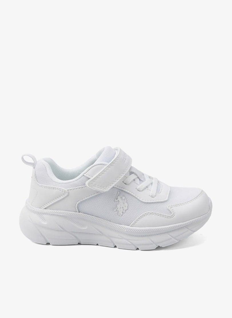 Kids' White Velcro Strap Sneakers Shoes - Easy-On, Day Fun for Little Explorers!