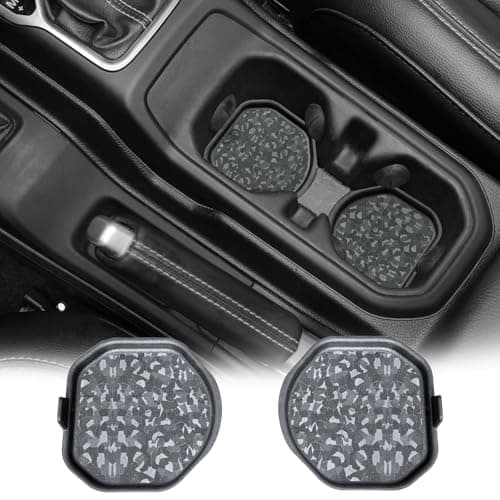 Cup Holder Coaster for Wrangler JL JLU 4XE 20182026 Gladiator JT 20202026 Jeep Cup Holder Inserts Original Exterior Design Jeep Wrangler Accessories 2pcs Set Exclusive Patented Appearance