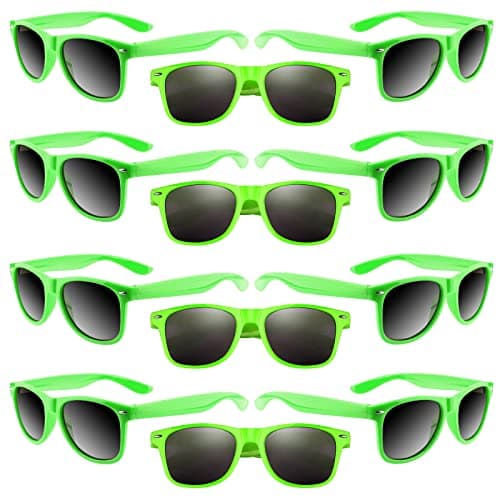 ASTARON 12 Pack Party Sunglasses Bulk Neon Party Favors for Beach Wedding Party Pool Party Supplies