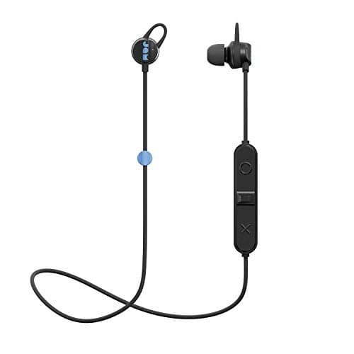 JAM Sweat Resistant Wireless Bluetooth Earbuds 6 Hour Playtime, Hands-Free Calling, Magnetic Cord Management, Lightweight Design Live Loose Sport Headphones Black