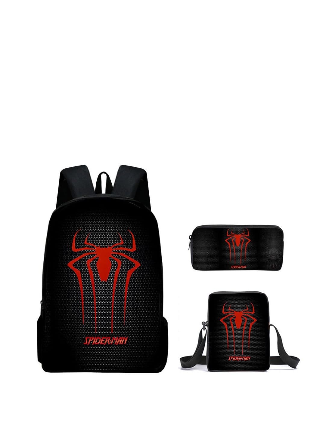 3 pcs/set Kids Spiderman Printed Backpack