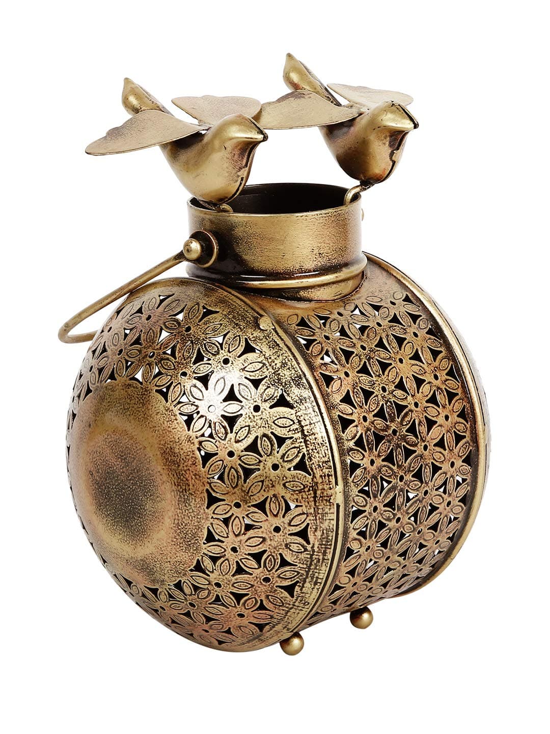 CraftVatika Birds Tea Light Holder Handi Tealight Holders Stand Rajashtani Handicraft Handi Showpiece Statue for Home Office Living Room Desk Table Decoration