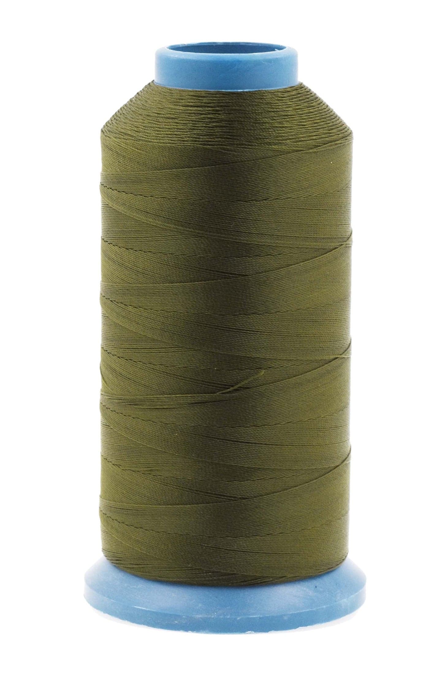 Mandala Crafts Bonded Nylon Thread Olive Green Heavy Duty Sewing Threads - 1500 YDs Size 69 210D T70 Tex 70 Thread for Leather Jeans Weaving Outdoor Marine Upholstery Threads