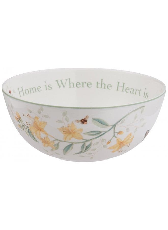 Lenox Butterfly Meadow "Home Is Where The Heart Is" Serving Bowl