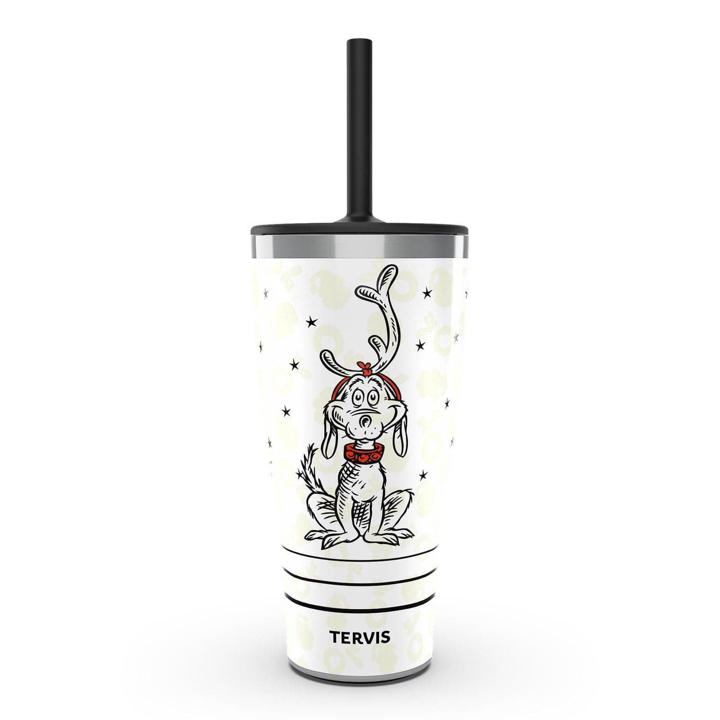 Tervis Traveler Dr Seuss Grinch Oh Max Triple Walled Insulated Tumbler Travel Cup Keeps Drinks Cold Hot 30oz with Straw Lid Stainless Steel