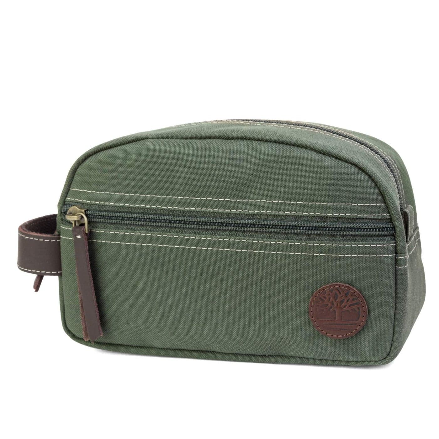 Timberland mens Toiletry Bag Canvas Travel Kit Organizer, Olive, One Size