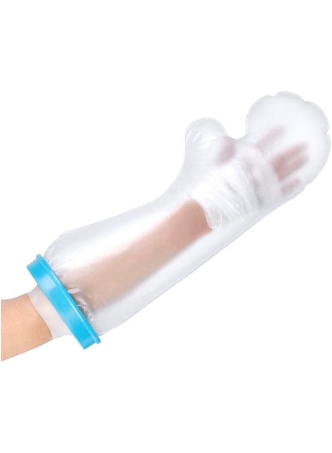 Kids Arm Cast Cover for Shower - Waterproof Child Bandage Protector with Watertight Seal, Soft & Reusable Cast Protector for Broken Arm, Wrist, Hand, Fingers (Fits Left or Right)