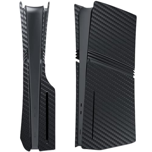 Carbon Cover Faceplates for PS5 PRO Console Shell Panels PS5 PRO Accessories Replacement Faceplate Carbon Fiber Pattern Disc Version