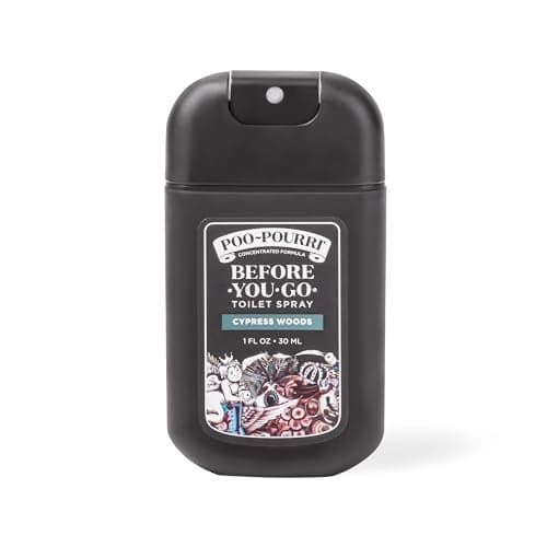 Poo-Pourri Cypress Woods Pocket Sprayer Before-You-Go Toilet Spray - Instantly Trap Bathroom Odor - Plant Based Ingredients & Essential Oils - No synthetic fragrance - Cypress, Pine, Fresh Air Scent