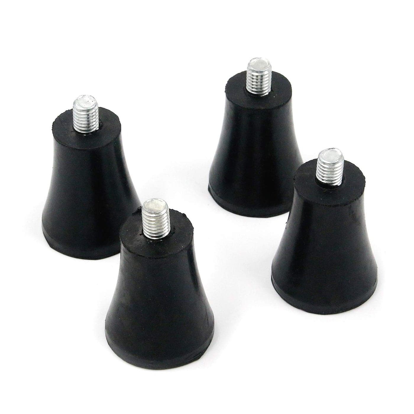 FarBoat 4Pcs 2inch Height Rubber Furniture Legs Feet Pads AntiSlip Risers Replacement for Furniture Chair Table Sofa M8x12mm Bolt