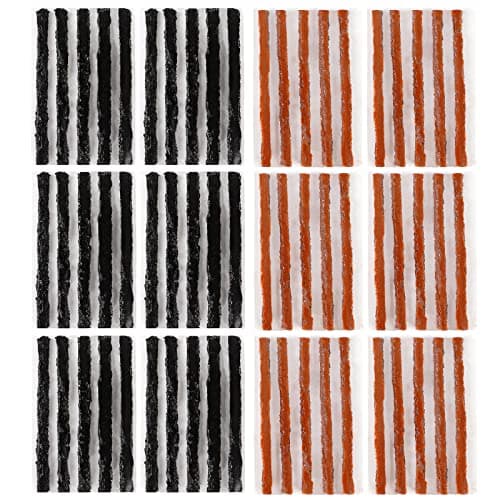 PUIBERS 60 Pcs Tire Repair Plugs, Tire Repair Gum for Tubeless Puncture,Tires Strings Rubber Plug Tool for Car, RV, SUV, ATV, Motorcycle, Truck,Tractor