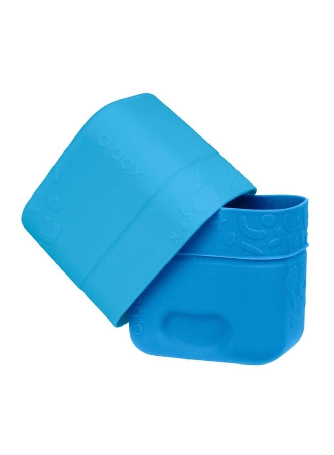 B.Box Silicone Lunch Pocket | Fits Lunch Box Sandwich Compartment | Reusable & Roll-Up Design | 14.5 fl oz | BPA Free-Ocean