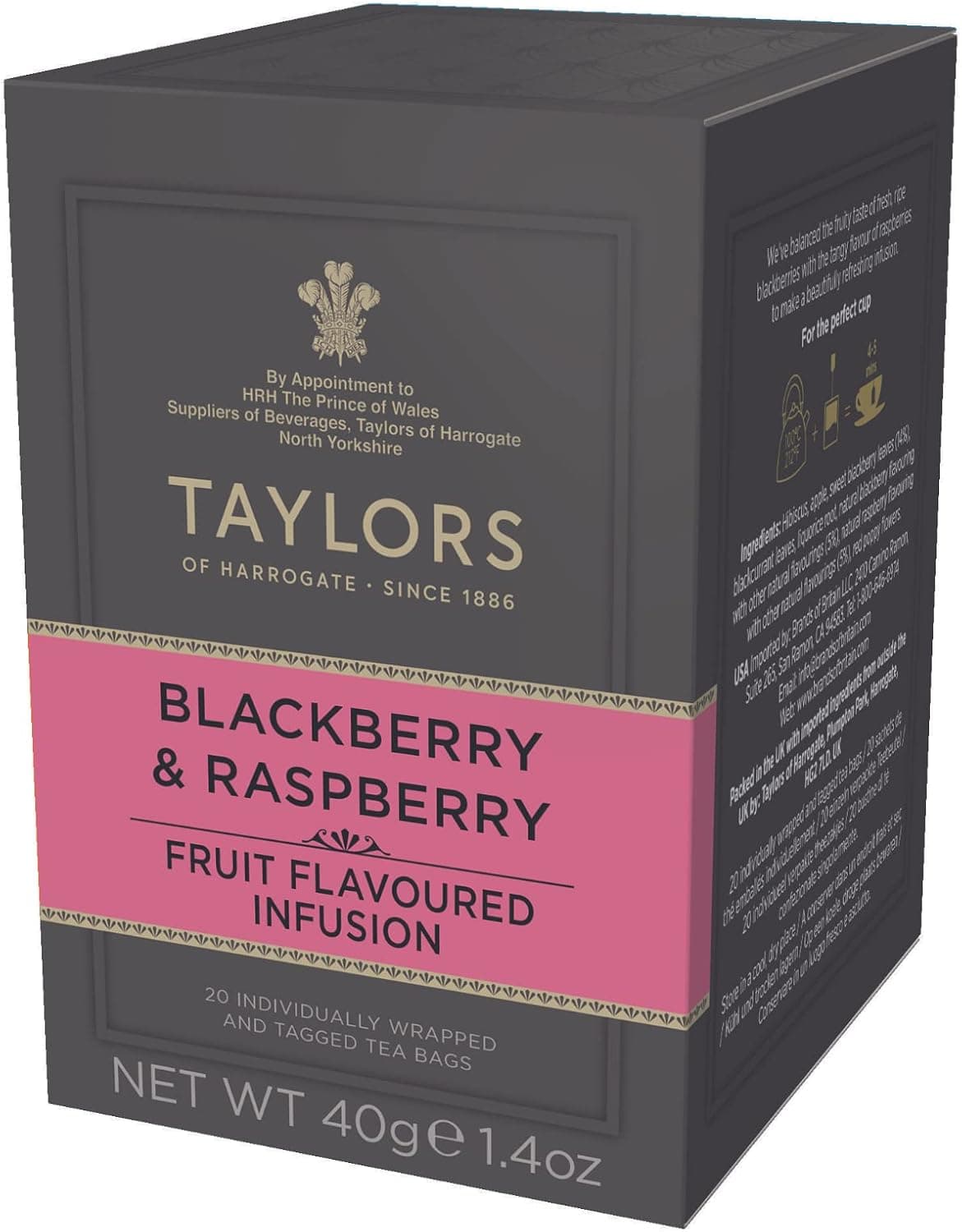 Taylors of Harrogate Blackberry & Raspberry Herbal Tea
