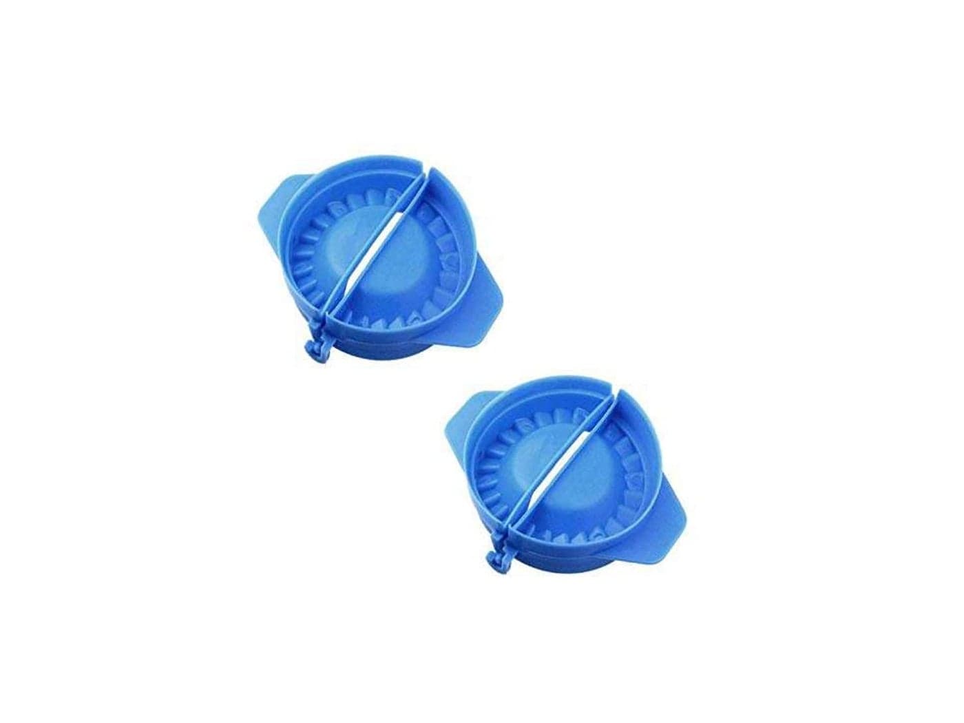 DiBha Plastic Gujiya Maker Mould/Mold/ Sancha for Festivals (Set of 2, Blue)