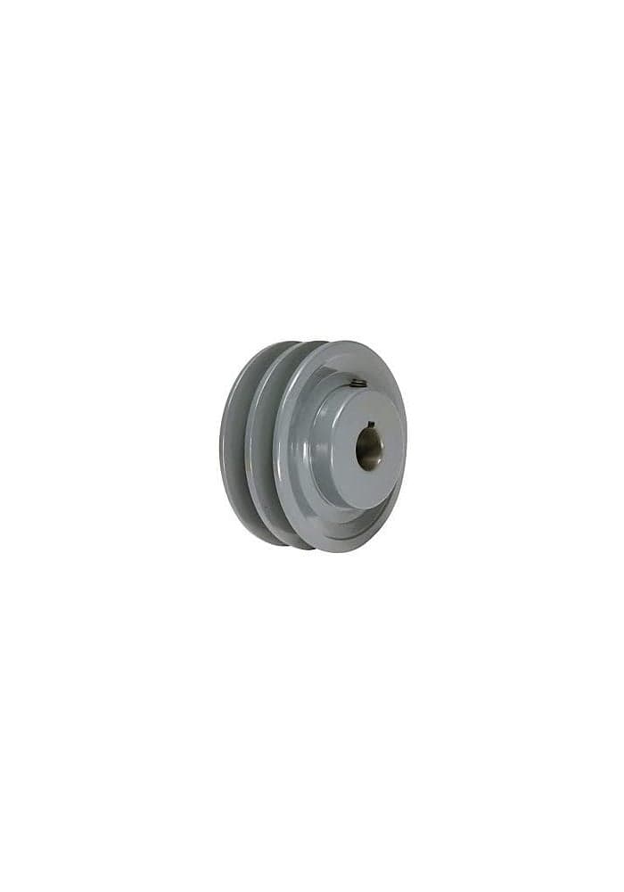Leeson/AMEC 4.25" X 1" Double Groove AK Fixed Bore Pulley # 2AK44X1