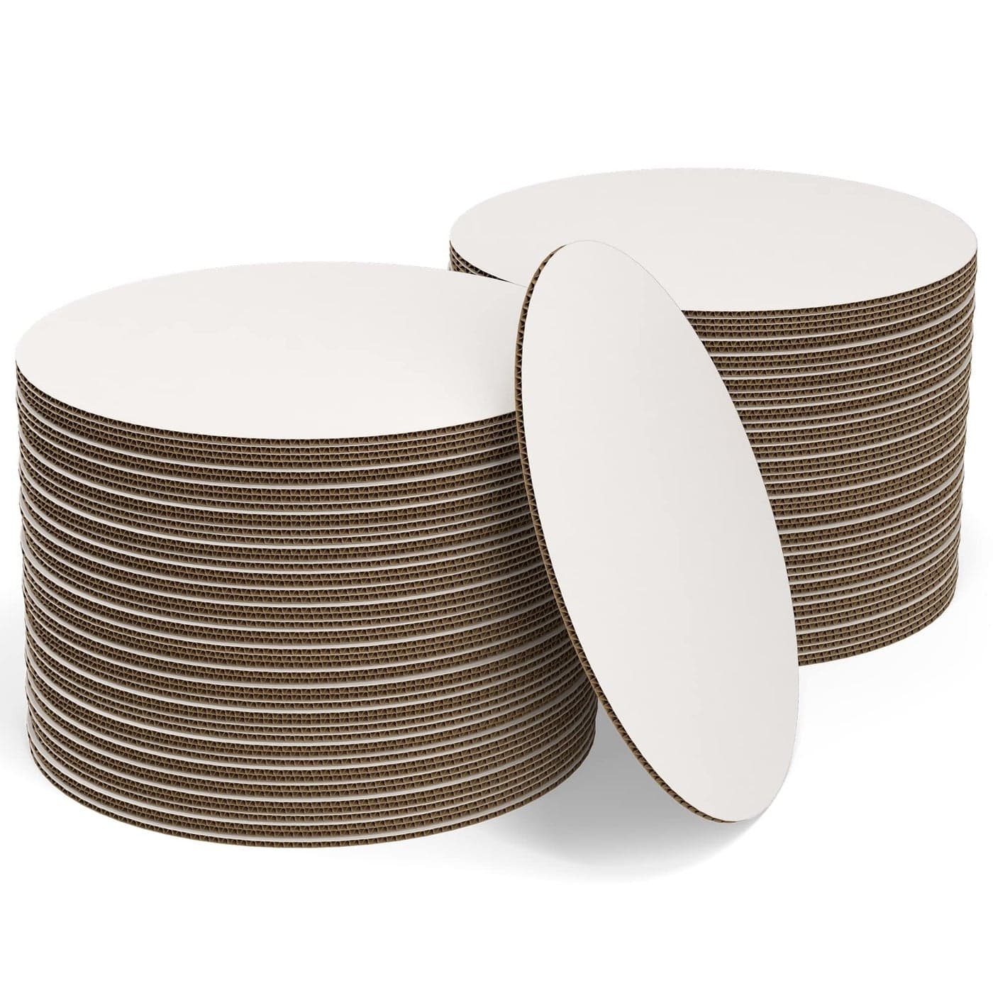 White Cake Boards Round 48 Pack 12 Inch Cardboard Rounds Circles Disposable Platter Board Base Tray Decorating Supplies Plate Accessories