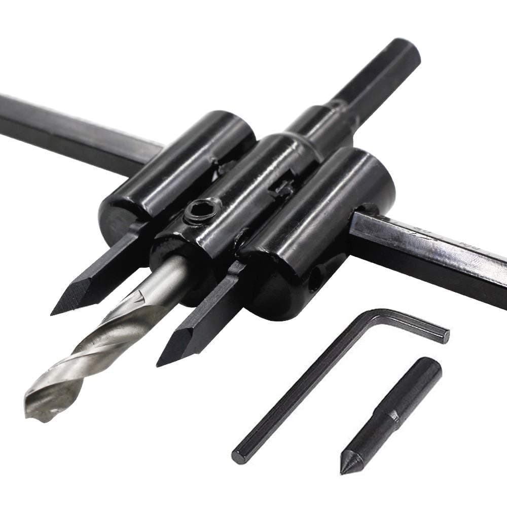 Luomorgo 1 316 to 12 Adjustable Hole Saw Circle Cutter Drill Bit Tool Saw Round Cutting for Drywall Wood