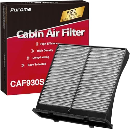 Puroma Cabin Air Filter with Activated Carbon Replacement for CP930 CF10930 CAF1869P Subaru 72880FG000 Compatible with Crosstrek Forester Impreza WRX WRX STI XV Crosstrek