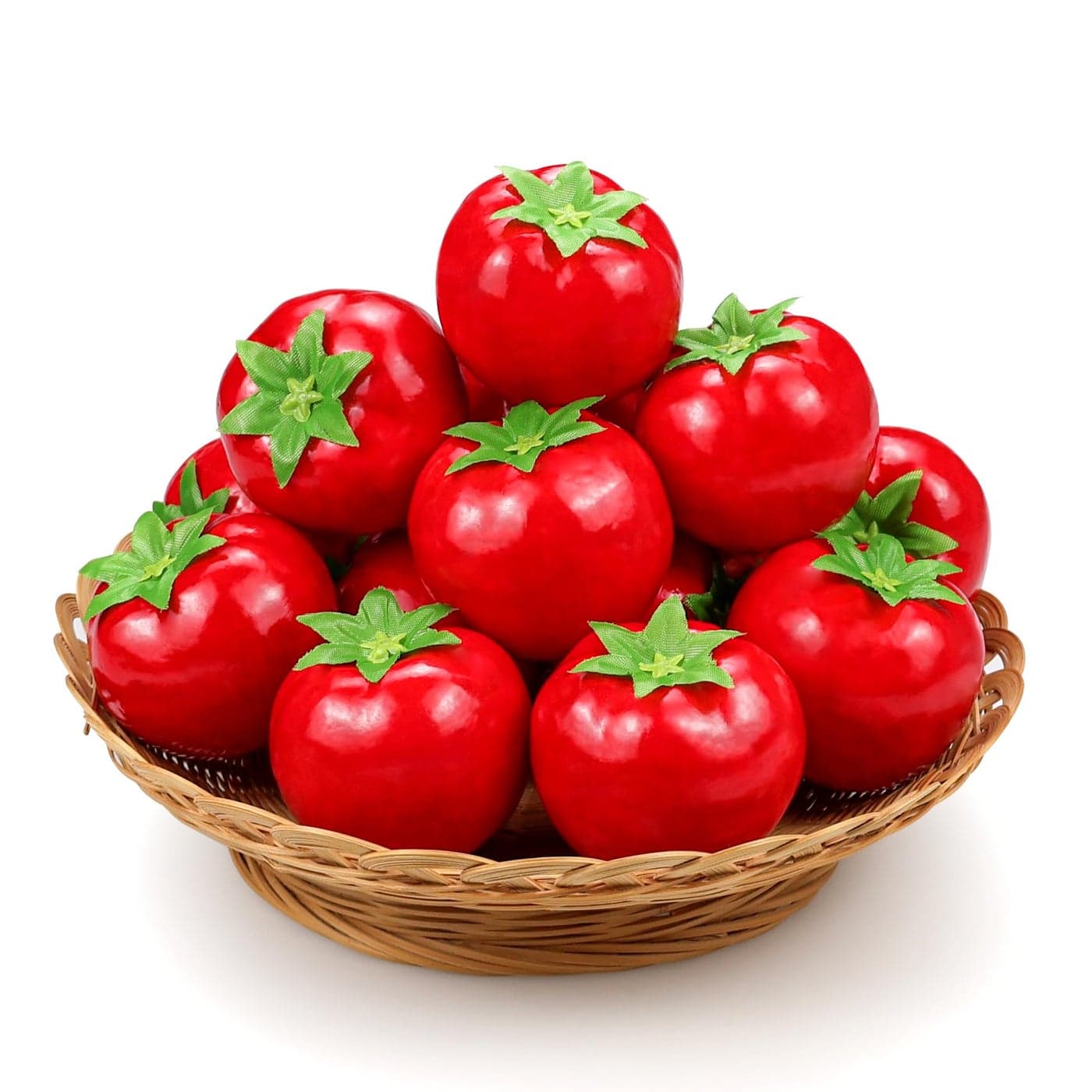 Lorigun 15 Pcs Artificail Tomatoes Fake Tomatoes for Decoration Artificial Vegetables Tomatoes Normal Size Simulation Tomatoes Kitchen Home Decor Chirstmas Party Decor Photo Fruits