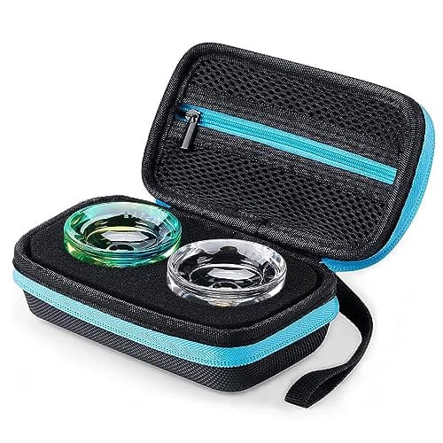 MAGICYOYO Yoyo Ball Storage Bag Professional Yo Yo Caser YoYo Carry Bag with Hand Strap for Outdoor Equipment Protective Bag 2 Yoyo Storage Holes and Interior Zip Mesh
