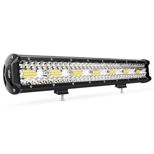 Nilight 18024C-A 420W 20Inch Triple Row Flood Spot Combo 42000LM Bar Driving Boat Led Off Road Lights for Trucks, 2 Years Warranty , White