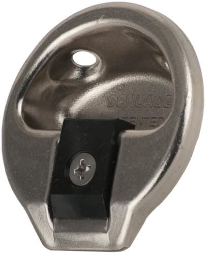 Schlage 10-058 1 3/4" Diameter Circular Replacement Strike Plate with 1 7/32" Li, Satin Nickel