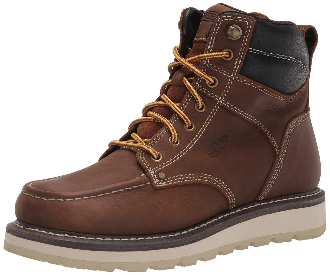 KEEN Utility Mens Cincinnati 6 Leather Soft Toe Work Boots BelgianSandshell 105 Wide