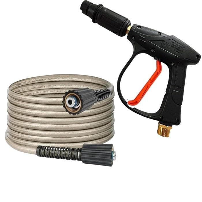 Fieldstar Premium Pressure Washer Gun Combo Golden – Compatible with JPT, STARQ, RESQTECH | Includes 8 Meter Hose Pipe | High-Performance Spray Gun for Car & Home Cleaning