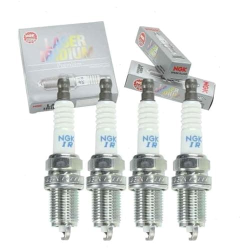 4 pc NGK Laser Iridium Spark Plugs compatible with Toyota Corolla 1.8L 2.4L L4 2000-2012