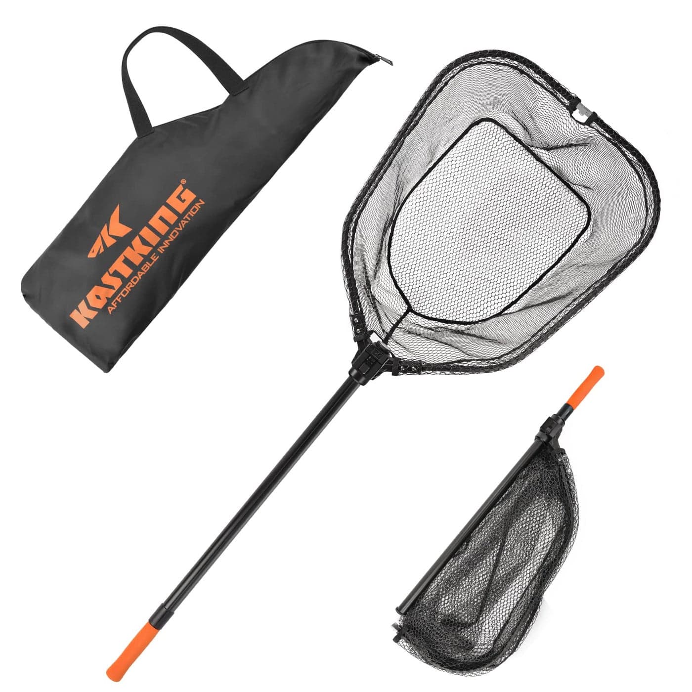KastKing Brutus Fishing Net Fish Landing Net Lightweight Portable Fishing Net with Soft EVA Foam Handle Holds up to 44lbs20KG FishFriendly Mesh for a Safe Release PVC L