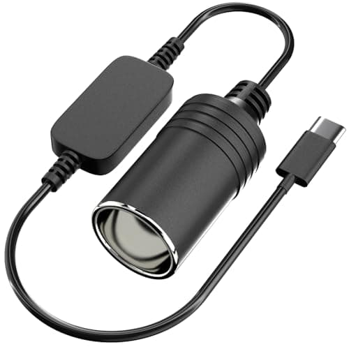 USB to Cigarette Lighter Adapter 10W USB Male to 12V Cigarette Lighter Socket Cable for Dash Cam Radar Detector Car Fan Electronic GPS Led Light