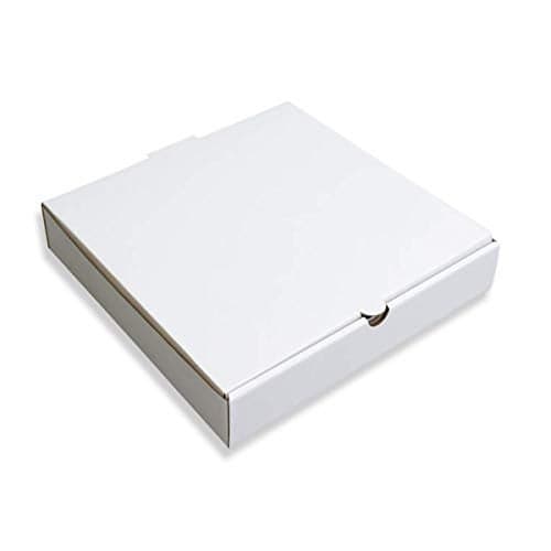 JIA INDUSTRIES Cardboard 3Ply Corrugated White 10 Inch Pizza Box 10X10X15 Inches (Set of 25 Pcs)…