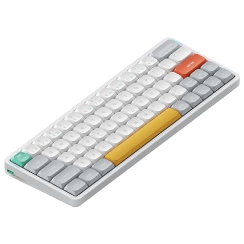 nuphy Air60 V2 Portable Wireless Keyboard 60 Low Profile Mechanical Keyboard Support QMKVIA Compatible with Windowsmac OSLinux Supports Bluetooth 5124GHzWired USBC WhiteGateron Red Switch